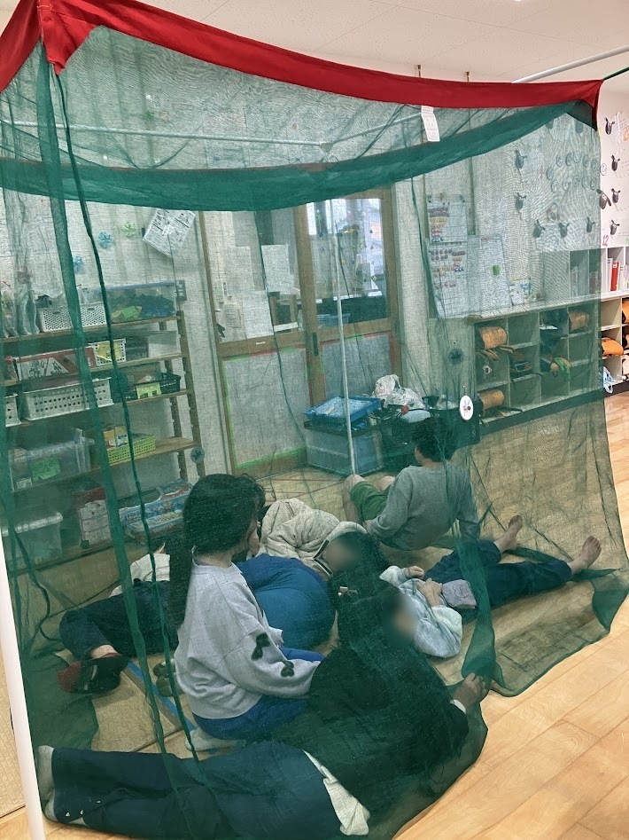 秦西ジュニア 蚊帳体験